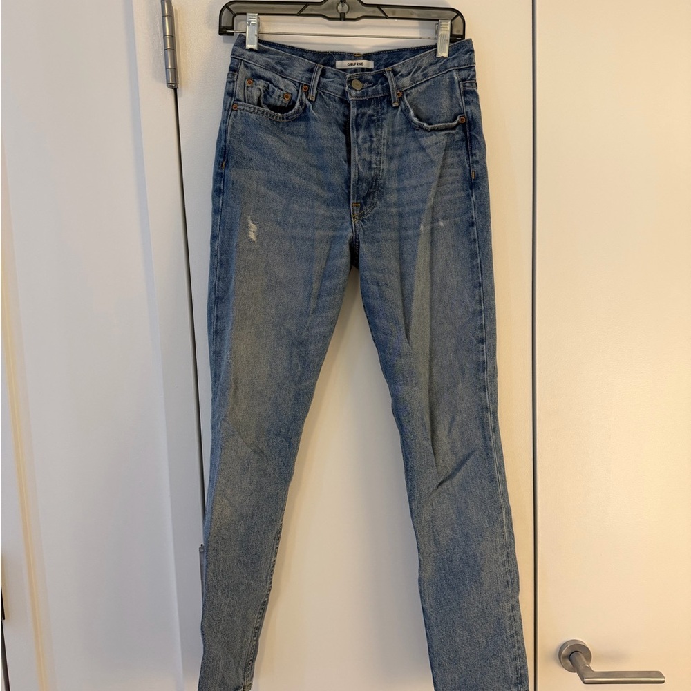 GRLFRND Light Blue Straight Leg Jeans